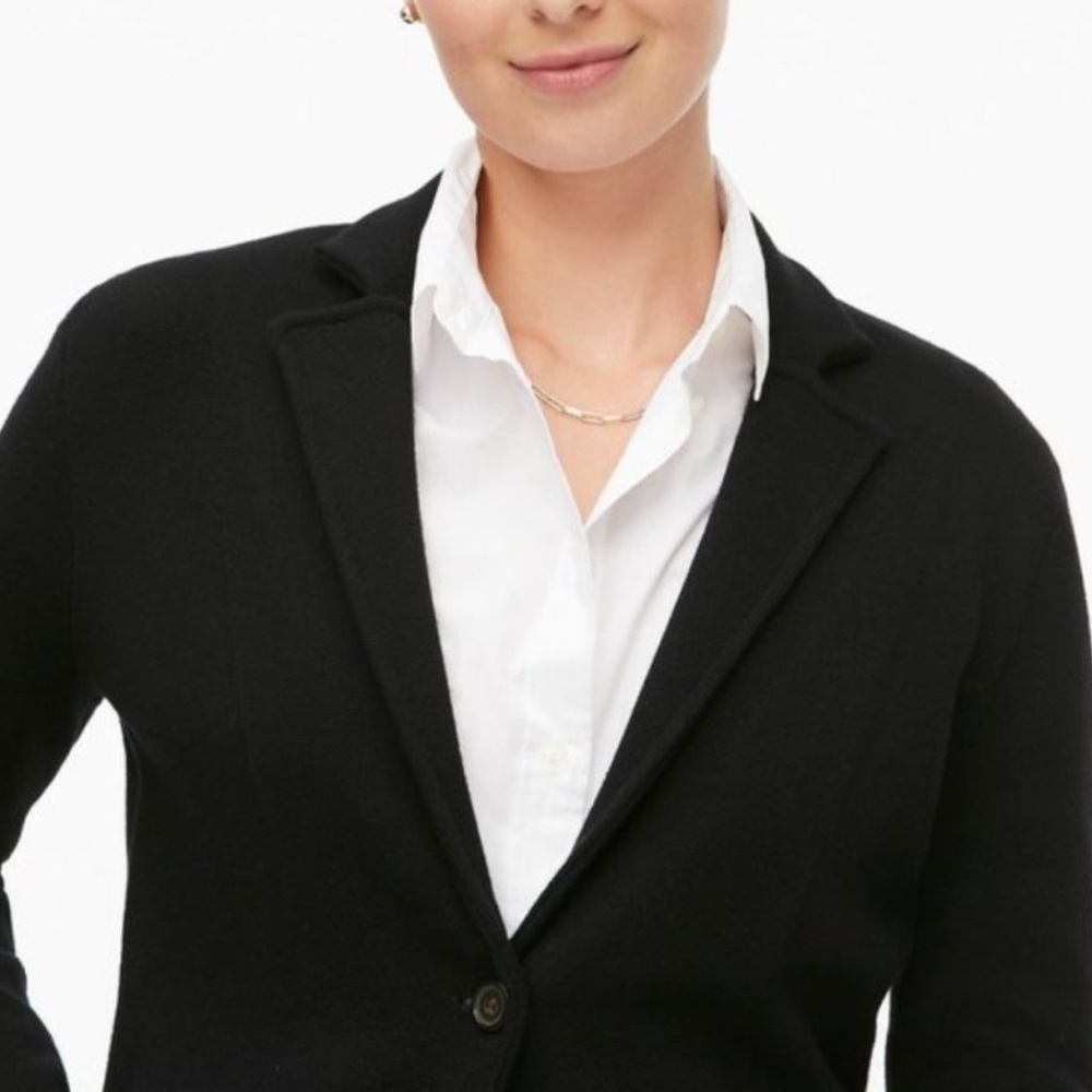 J Crew Cinched-waist sweater-blazer - Picture 2 of 8